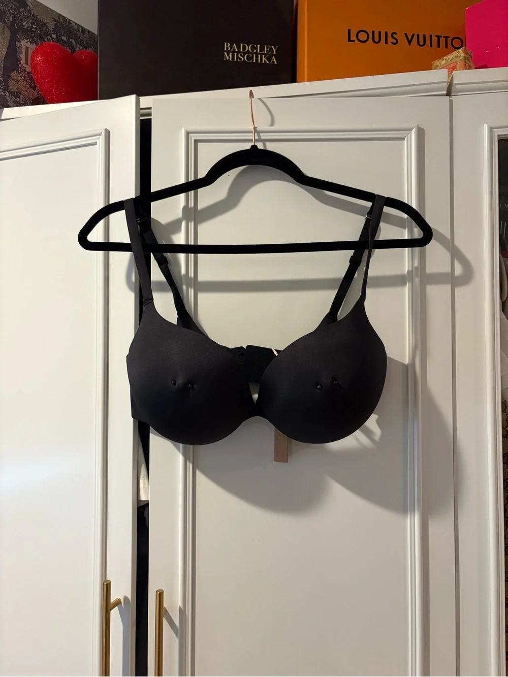 BNWT Skims Pierced Nipple Ultimate Push Up Bra Onyx 34DD - Picture 4 of 7